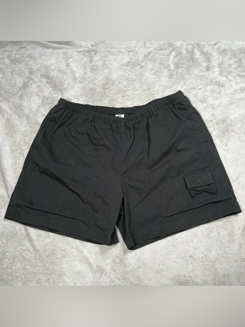 Nike Life Woven Camp Shorts Mens 2XL Black Lounge Lightweight Summer FN3216 010